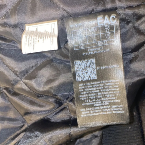 Guess Camo  bomber jacket Sz 12 - Picture 9 of 12